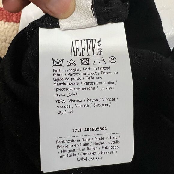 MOSCHINO Mini Skirt from Boutique Collection NWT!! Knit Viscose Blend Size 6 Bla - Picture 8 of 9